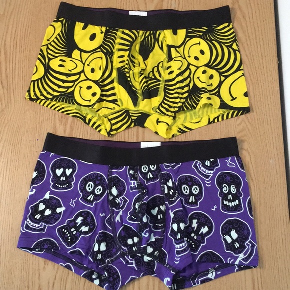 B47 New Bundle Of 2 Mens Me Undies Print Boxer Briefs Micromodal Elastane Medium - Picture 1 of 8